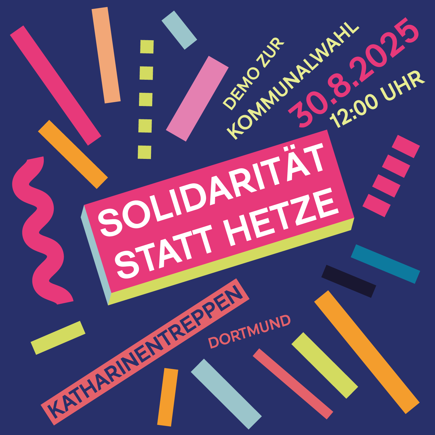 Webgrafik mit den Eckdaten zur Demonstration, siehe Text
